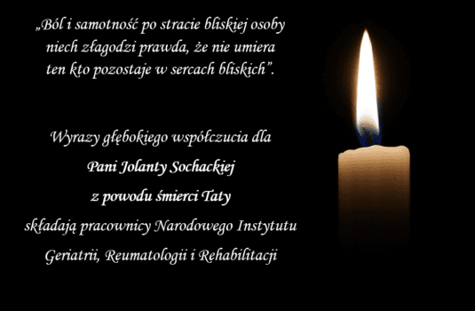 Nekrolog tata Joli Sochackiej 1