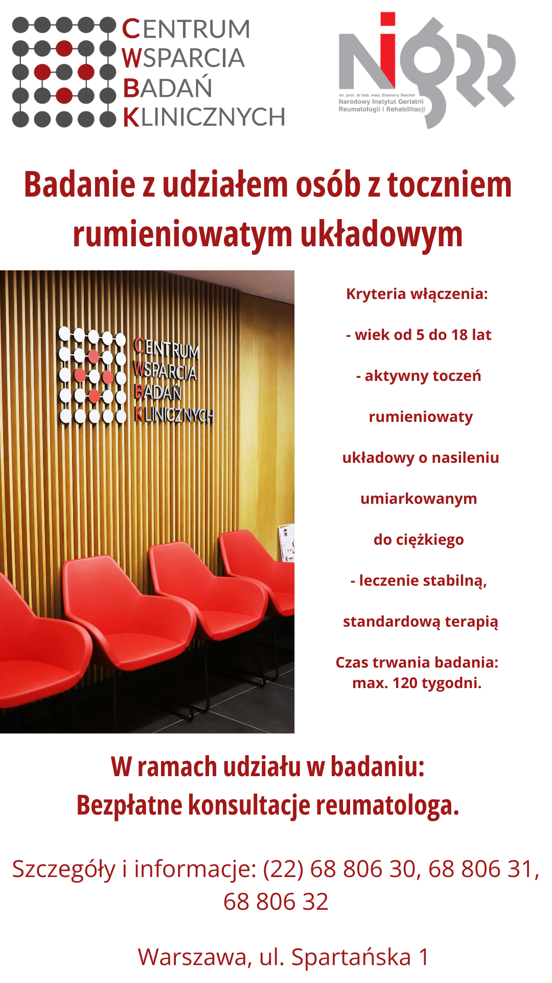 Zapisy do udziału w badaniu klinicznym dla dzieci z toczniem rumieniowatym układowym (TRU)