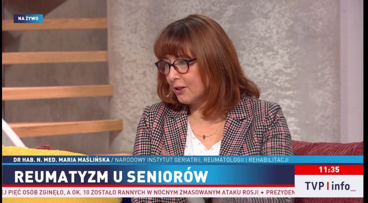 Ważny temat w telewizji - choroby reumatyczne. 2 Maslinska drugie sniadanie