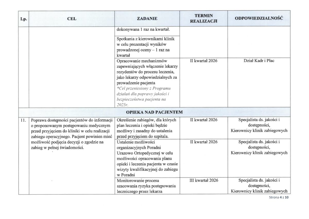 Poprawiony Program dzialan dla poprawy jakosci na 2026 rok 04