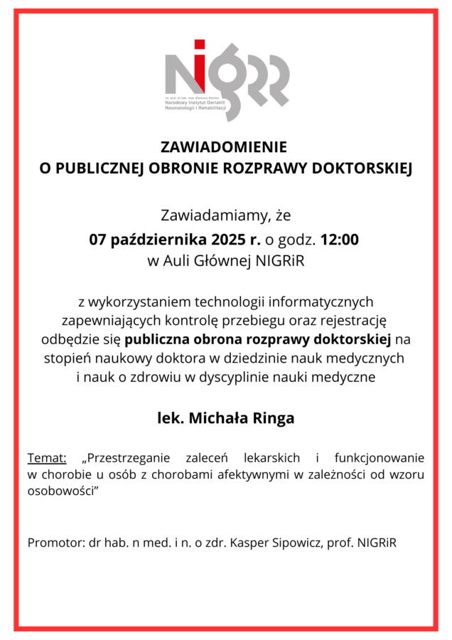zawiadomienie M. Ring