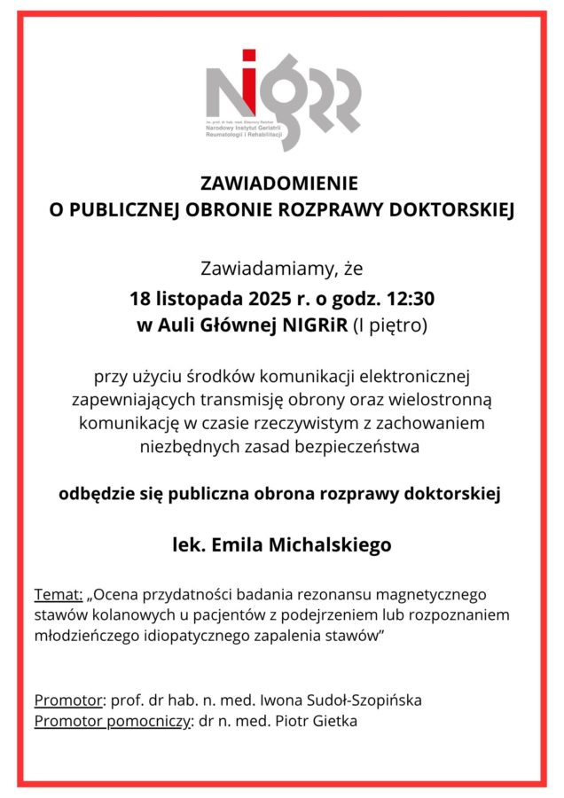 zawiadomienie E. Michalski