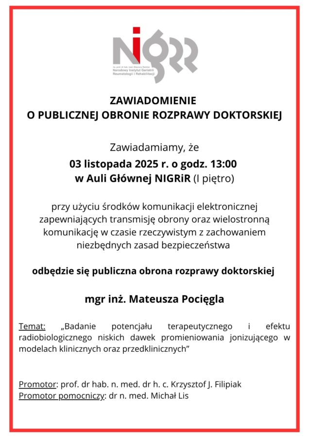 zawiadomienie M. Pociegiel