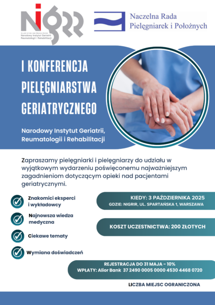 I Konferencja Pielegniarstwa geriatrycznego STR
