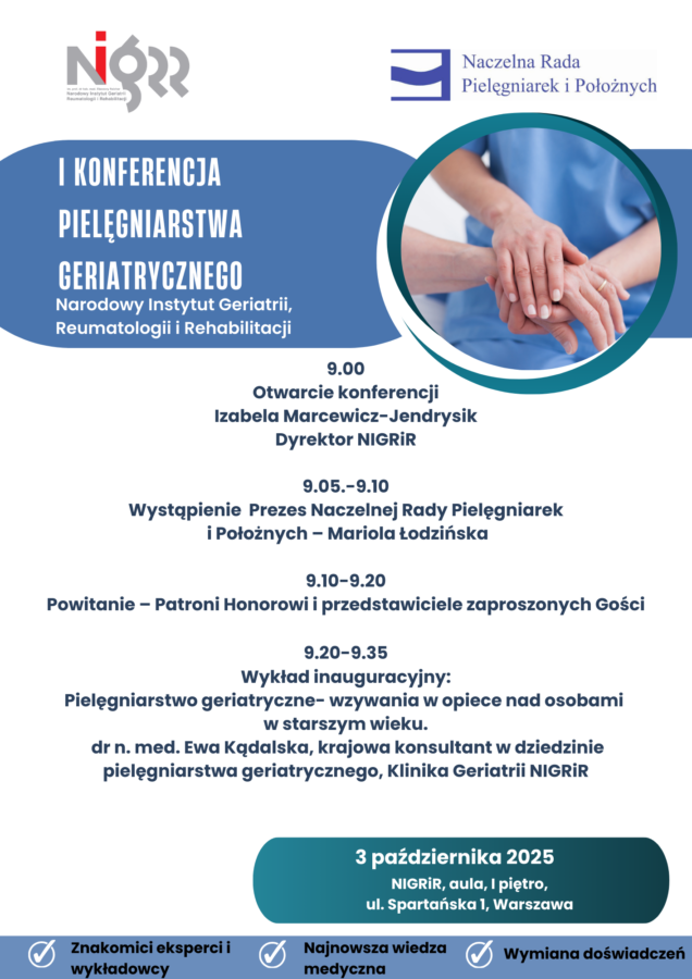 I Konferencja Pielegniarstwa geriatrycznego 14