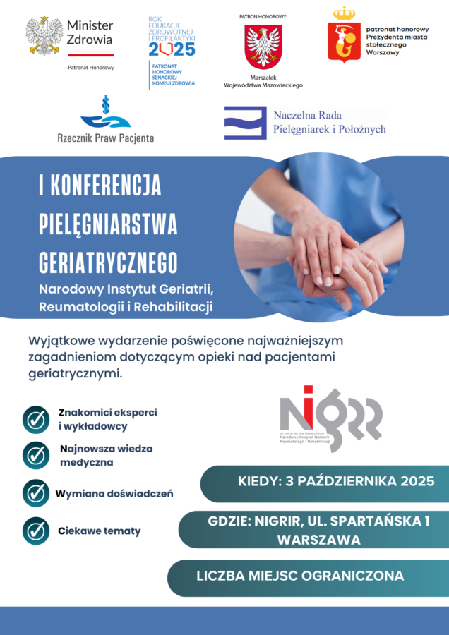 I Konferencja Pielegniarstwa geriatrycznego 21