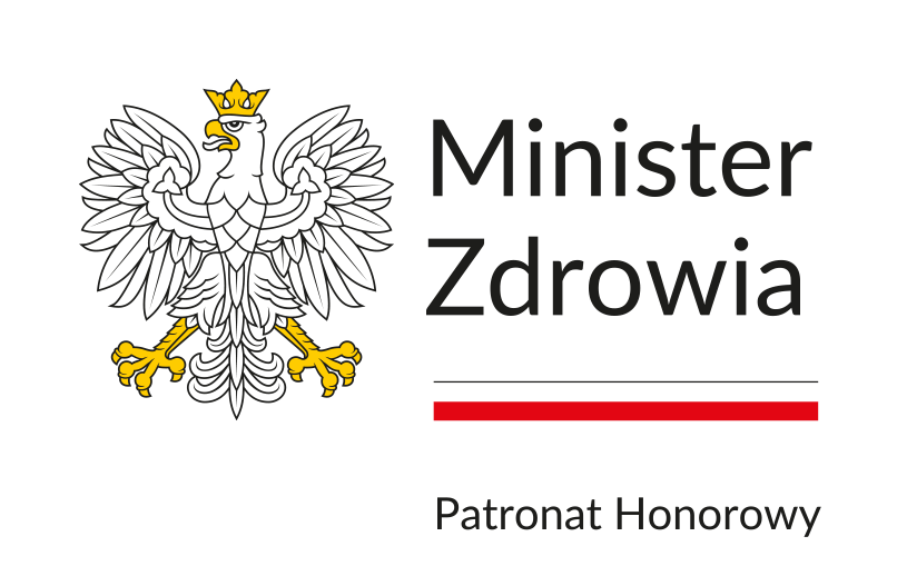 MINISTER PATRONAT znak podstawowy kolor biale tlo