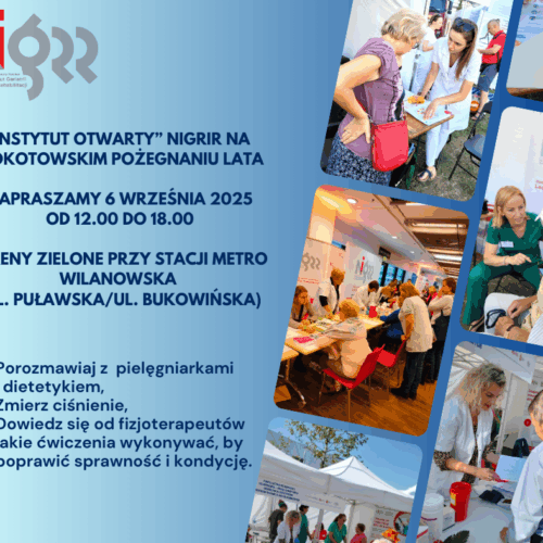 „Instytut Otwarty” Narodowego instytutu Geriatrii, Reumatologii i Rehabilitacji rusza na kolejne spotkania.
