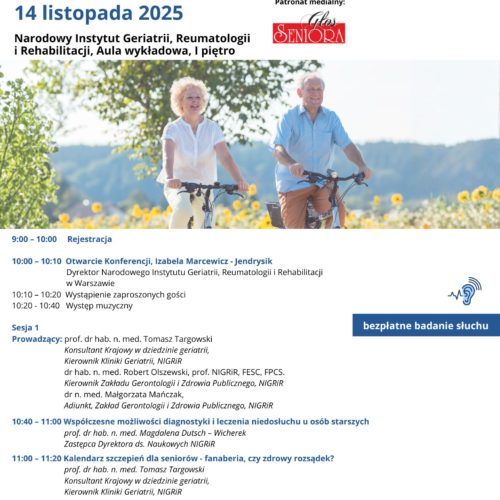 Światowy Dzień Seniora w NIGRiR — nauka, profilaktyka i zdrowe starzenie się. 10 Światowy Dzień Seniora w NIGRiR — nauka, profilaktyka i zdrowe starzenie się.