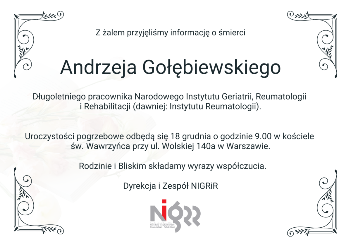 nekrolog A. Golebiewski