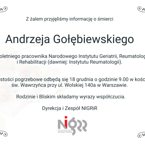 nekrolog A. Golebiewski