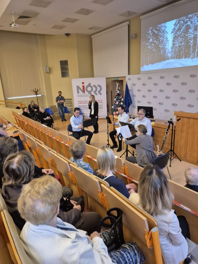 Zimowy koncert dla Pacjentów Narodowego instytutu Geriatrii, Reumatologii i Rehabilitacji.