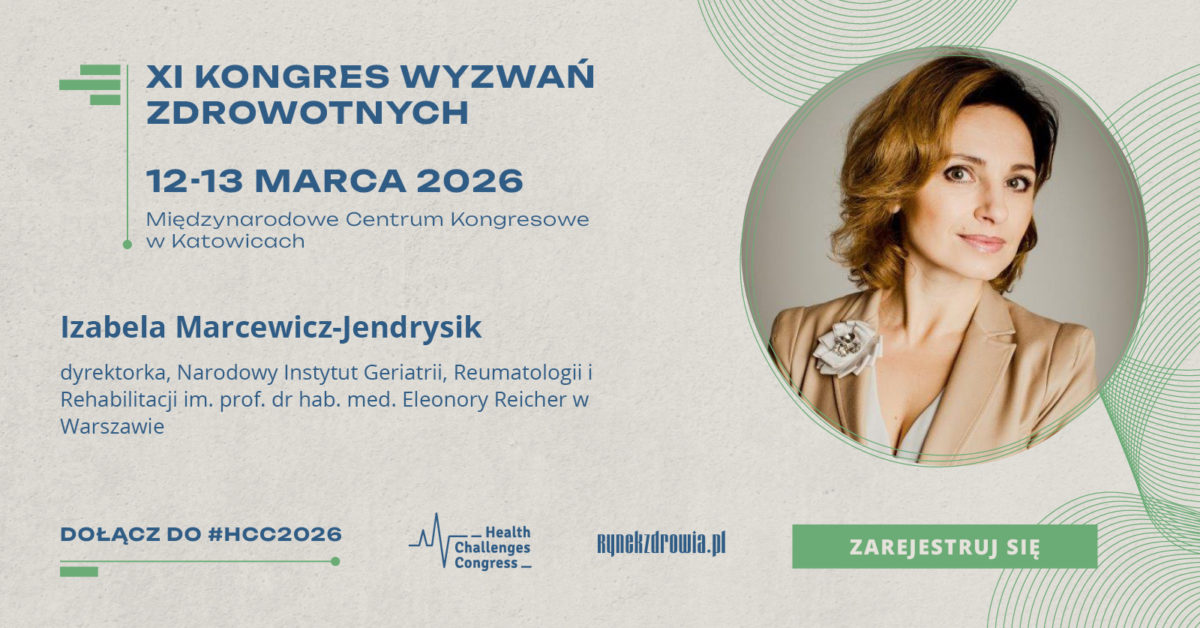 Narodowy Instytut Geriatrii, Reumatologii i Rehabilitacji jest partnerem XI Kongresu Wyzwań Zdrowotnych! 3 HCC jendrysik