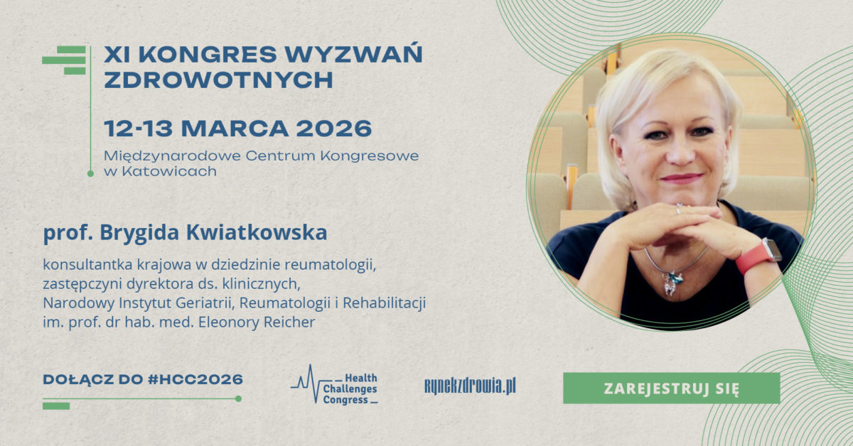 Narodowy Instytut Geriatrii, Reumatologii i Rehabilitacji jest partnerem XI Kongresu Wyzwań Zdrowotnych! 2 HCC kwiatkowska
