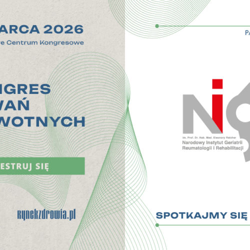 Narodowy Instytut Geriatrii, Reumatologii i Rehabilitacji jest partnerem XI Kongresu Wyzwań Zdrowotnych!