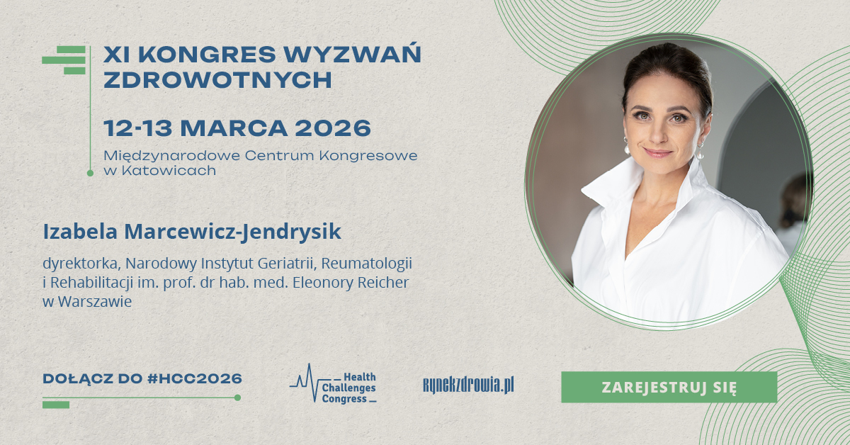 Narodowy Instytut Geriatrii, Reumatologii i Rehabilitacji jest partnerem XI Kongresu Wyzwań Zdrowotnych! 3 kongres HCC grafika linkedIn