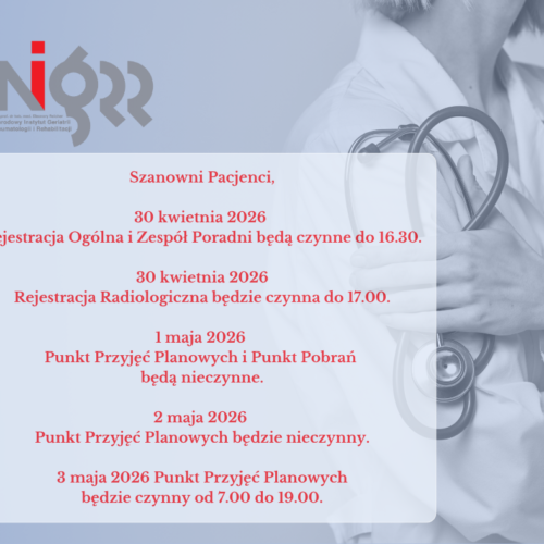 weekend majowy godziny pracy NIGRiR