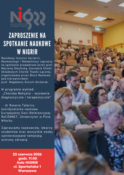 Zapraszamy na spotkanie naukowe z wyjątkowym gościem – wykład w NIGRiR wygłosi dr Rosaria Talarico