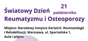 Zapraszamy na konferencję z okazji Światowego Dnia Reumatyzmu i Osteoporozy 2026
